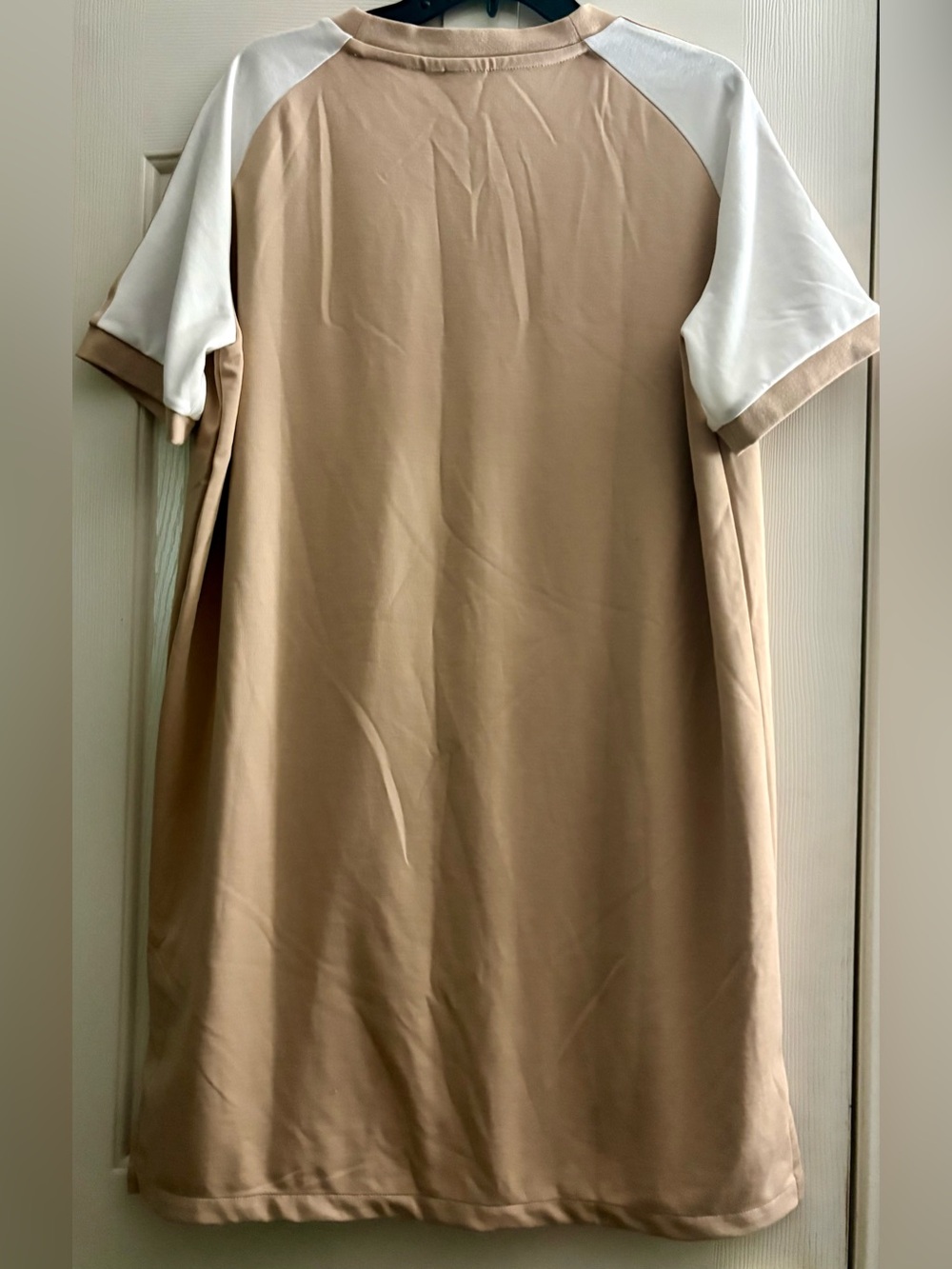 adidas Two-Tone Short Sleeve dress - Beige and White